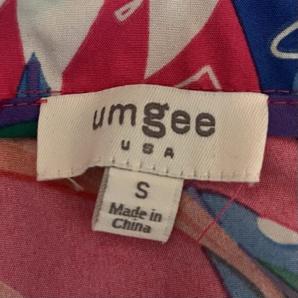 Umgee Womens Tiered Summer‎ Tropical Tie Shoulder Sleeveless Maxi Dress Size S - Picture 4 of 6